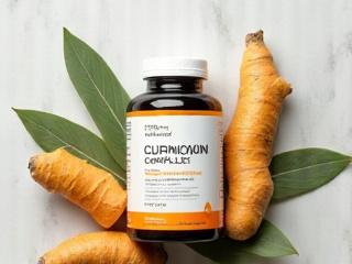 Curcumin supplement bottle